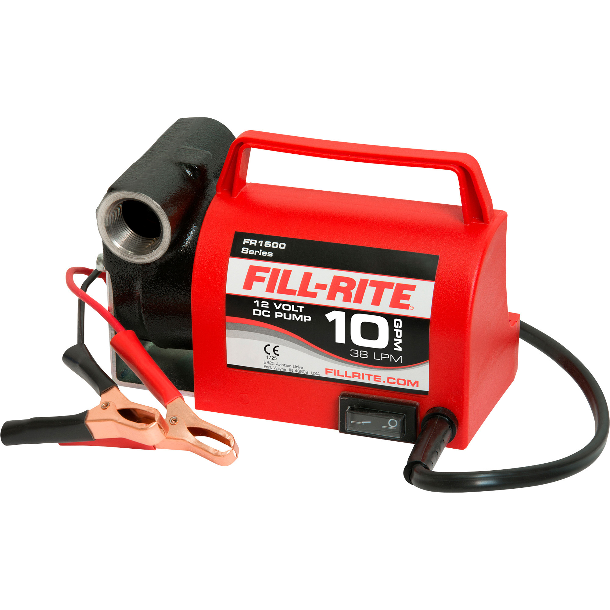 Fill-Rite Diesel Fuel Transfer Pump, 12 Volt, 10 GPM, Model# FR1612